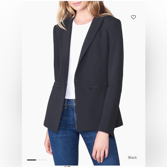 Veronica Beard Dickey Scuba Blazer Black Size 12 - Picture 2 of 10
